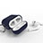 Protective Silicone Case Skin for Apple Airpods Charging Box with Keychain C02