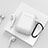 Protective Silicone Case Skin for Apple Airpods Charging Box with Keychain C02 White