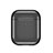 Protective Silicone Case Skin for Apple Airpods Charging Box with Keychain C07 Black