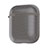 Protective Silicone Case Skin for Apple Airpods Charging Box with Keychain C09 Dark Gray