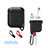 Protective Silicone Case Skin for Apple Airpods Charging Box with Keychain Z01 Black