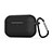 Protective Silicone Case Skin for Apple AirPods Pro Charging Box with Keychain C02 Black