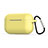 Protective Silicone Case Skin for Apple AirPods Pro Charging Box with Keychain C02 Yellow