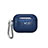 Protective Silicone Case Skin for Apple AirPods Pro Charging Box with Keychain C05 Blue