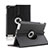 Rotating Stands Flip Leather Case for Apple iPad 2 Black