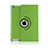 Rotating Stands Flip Leather Case for Apple iPad 2 Green