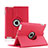 Rotating Stands Flip Leather Case for Apple iPad 2 Red