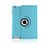 Rotating Stands Flip Leather Case for Apple iPad 2 Sky Blue