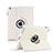 Rotating Stands Flip Leather Case for Apple iPad 2 White