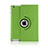 Rotating Stands Flip Leather Case for Apple iPad 4 Green