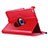 Rotating Stands Flip Leather Case for Apple iPad Mini 2 Red