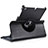 Rotating Stands Flip Leather Case for Apple iPad Mini Black