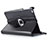 Rotating Stands Flip Leather Case for Apple iPad Mini Black