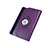 Rotating Stands Flip Leather Case for Apple iPad Mini Purple