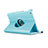 Rotating Stands Flip Leather Case for Apple iPad Mini Sky Blue