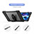 Silicone and Plastic Waterproof Cover Case 360 Degrees Underwater Shell for Apple iPad Air 4 10.9 (2020) Black