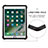 Silicone and Plastic Waterproof Cover Case 360 Degrees Underwater Shell for Apple New iPad 9.7 (2017) Black