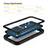 Silicone and Plastic Waterproof Cover Case 360 Degrees Underwater Shell for Samsung Galaxy A01 SM-A015 Black