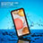 Silicone and Plastic Waterproof Cover Case 360 Degrees Underwater Shell for Samsung Galaxy A42 5G Black