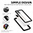 Silicone and Plastic Waterproof Cover Case 360 Degrees Underwater Shell for Samsung Galaxy A51 4G Black