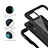 Silicone and Plastic Waterproof Cover Case 360 Degrees Underwater Shell for Samsung Galaxy F12 Black
