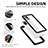 Silicone and Plastic Waterproof Cover Case 360 Degrees Underwater Shell for Samsung Galaxy M40S Black