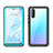 Silicone and Plastic Waterproof Cover Case 360 Degrees Underwater Shell T01 for Huawei P30 Cyan