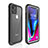 Silicone and Plastic Waterproof Cover Case 360 Degrees Underwater Shell W02 for Apple iPhone 11 Black