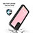 Silicone and Plastic Waterproof Cover Case 360 Degrees Underwater Shell W02 for Samsung Galaxy S20 5G Black