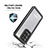 Silicone and Plastic Waterproof Cover Case 360 Degrees Underwater Shell W02 for Samsung Galaxy S20 Ultra 5G Black