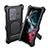 Silicone and Plastic Waterproof Cover Case 360 Degrees Underwater Shell with Stand for Samsung Galaxy S23 Ultra 5G Black