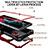 Silicone and Plastic Waterproof Cover Case 360 Degrees Underwater Shell with Stand T02 for Samsung Galaxy S23 Ultra 5G