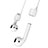 Silicone Anti-lost Strap Wire Cable Connector C04 for Apple AirPods Pro White