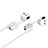 Silicone Anti-lost Strap Wire Cable Connector C04 for Apple AirPods Pro White
