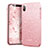Silicone Candy Rubber Bling Bling Pattern Soft Cover for Apple iPhone X Pink