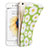 Silicone Candy Rubber Flowers Soft Case for Apple iPhone 6S Green