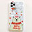 Silicone Candy Rubber Gel Christmas Pattern Soft Case Cover for Apple iPhone 11 Pro Max White