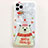 Silicone Candy Rubber Gel Christmas Pattern Soft Case Cover for Apple iPhone 11 Pro White