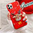 Silicone Candy Rubber Gel Christmas Pattern Soft Case Cover for Apple iPhone 12 Pro Red