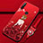 Silicone Candy Rubber Gel Dress Party Girl Soft Case Cover for Huawei Enjoy 10 Plus Red