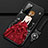 Silicone Candy Rubber Gel Dress Party Girl Soft Case Cover for Huawei Honor Play4 5G Red and Black