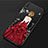 Silicone Candy Rubber Gel Dress Party Girl Soft Case Cover for Huawei P20 Pro Red and Black