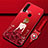 Silicone Candy Rubber Gel Dress Party Girl Soft Case Cover for Oppo A31 Red