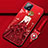 Silicone Candy Rubber Gel Dress Party Girl Soft Case Cover for Oppo A72 5G Red