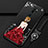Silicone Candy Rubber Gel Dress Party Girl Soft Case Cover for Oppo A9 (2020) Red and Black