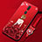 Silicone Candy Rubber Gel Dress Party Girl Soft Case Cover for Oppo A9 Red