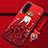 Silicone Candy Rubber Gel Dress Party Girl Soft Case Cover for Oppo Find X2 Red