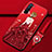 Silicone Candy Rubber Gel Dress Party Girl Soft Case Cover for Oppo K7 5G Red