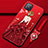 Silicone Candy Rubber Gel Dress Party Girl Soft Case Cover for Oppo Reno4 Z 5G Red