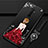 Silicone Candy Rubber Gel Dress Party Girl Soft Case Cover for Realme X2 Pro Red and Black